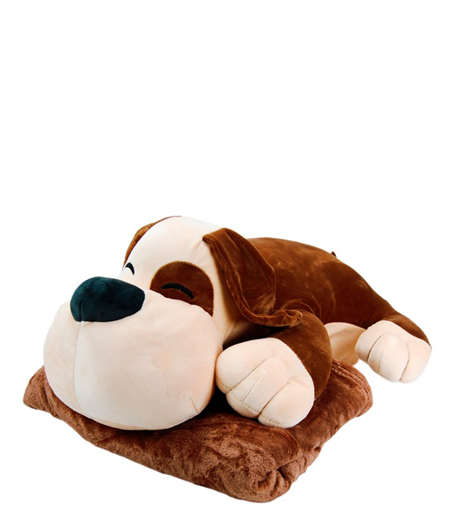 Мягкая игрушка-подушка +плед "Собака"