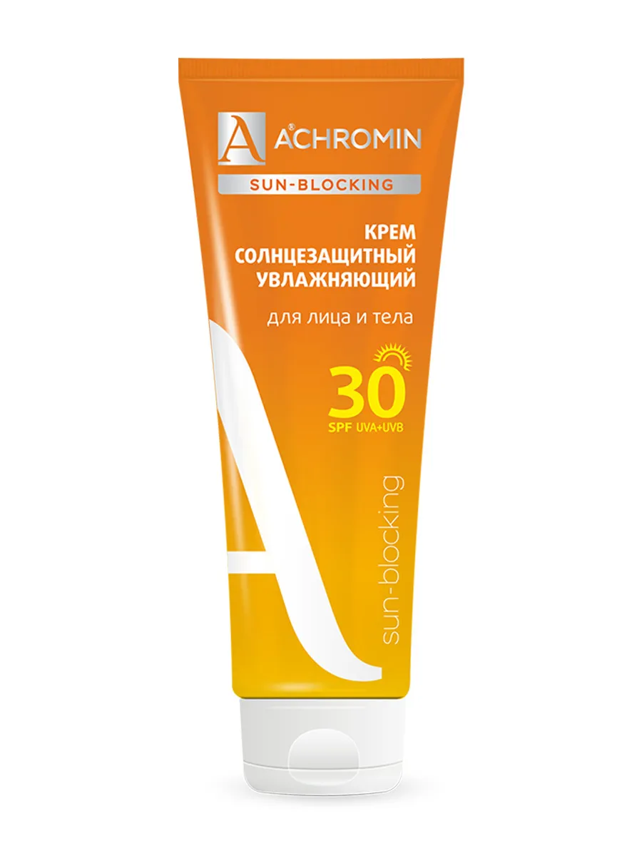 Achromin ® Крем солнцезащитный  для лица и тела SPF 30, 250 мл