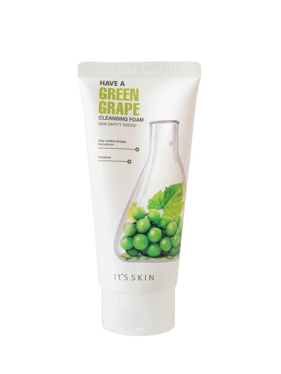 Очищающая витаминная пенка для лица с зеленым виноградом It's Skin Have a Green Grape Cleansing Foam,150 мл