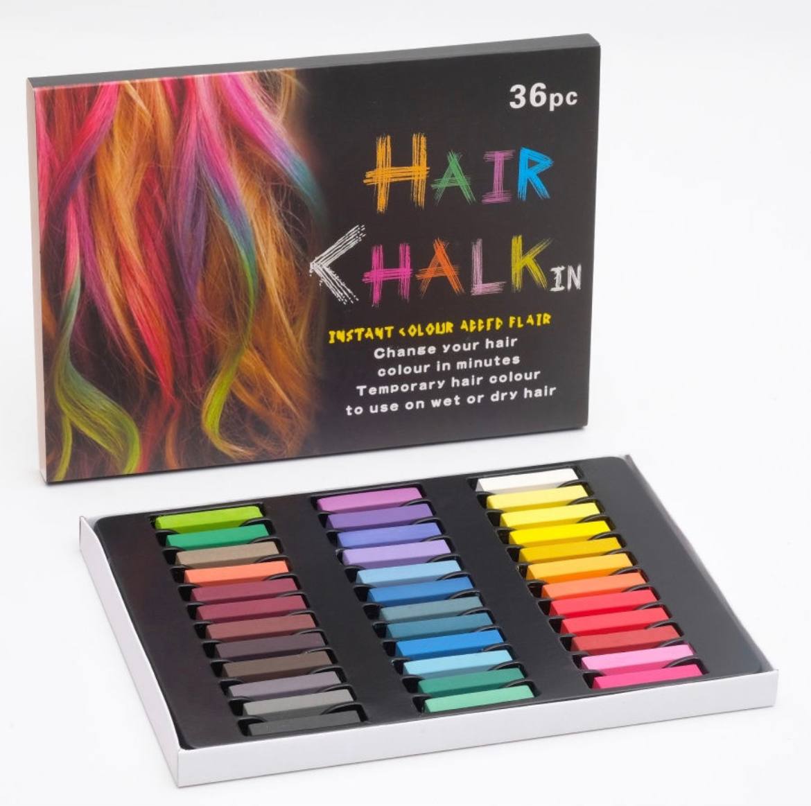 Запасные цветные мелки для волос (36 цвета)