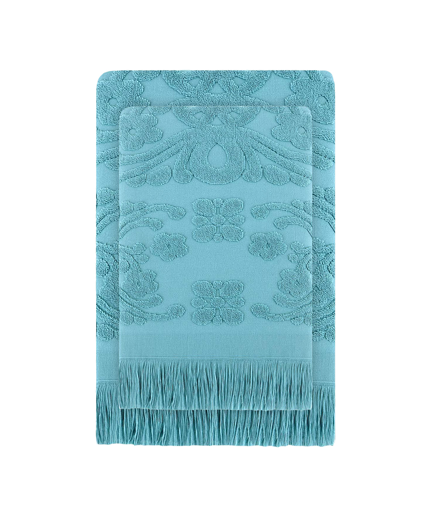 Комплект полотенец с бахрамой Isabel Soft Arya, 70х140+50х90 см