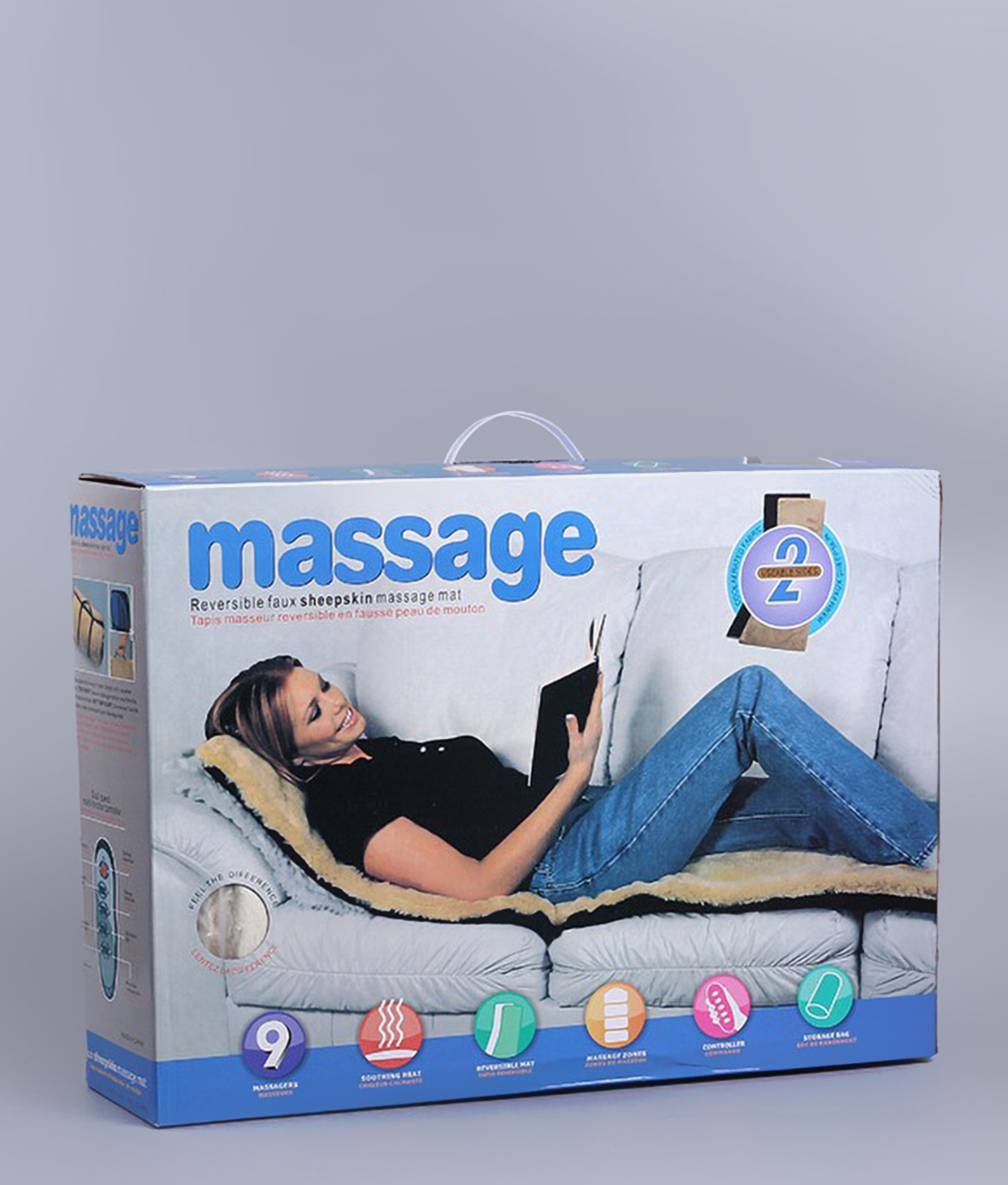 Массажный матрас massage Reversible Faux Sheepskin mat