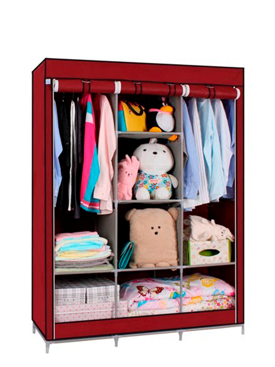 Тканевый шкаф Storage Wardrobe 130x45x175 см черный