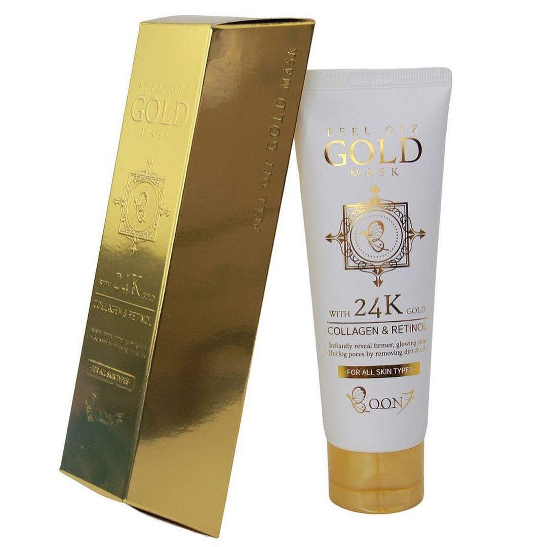 Маска-плёнка для очищения пор с экстрактом золота Boon7 Peel Off Gold Mask Collagen & Retinol,100g