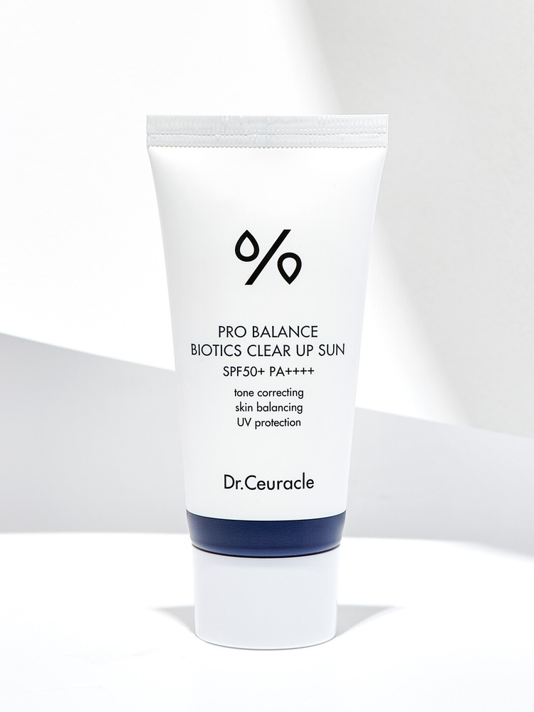 Солнцезащитный крем с пробиотиками Dr.Ceuracle Pro Balance Biotics Clear Up Sun SPF 50+ PA++++, 50 мл