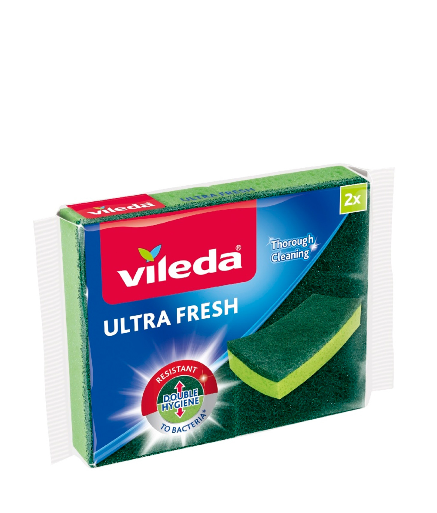 Губка Vileda Ultra Fresh антибактериальная, 2шт