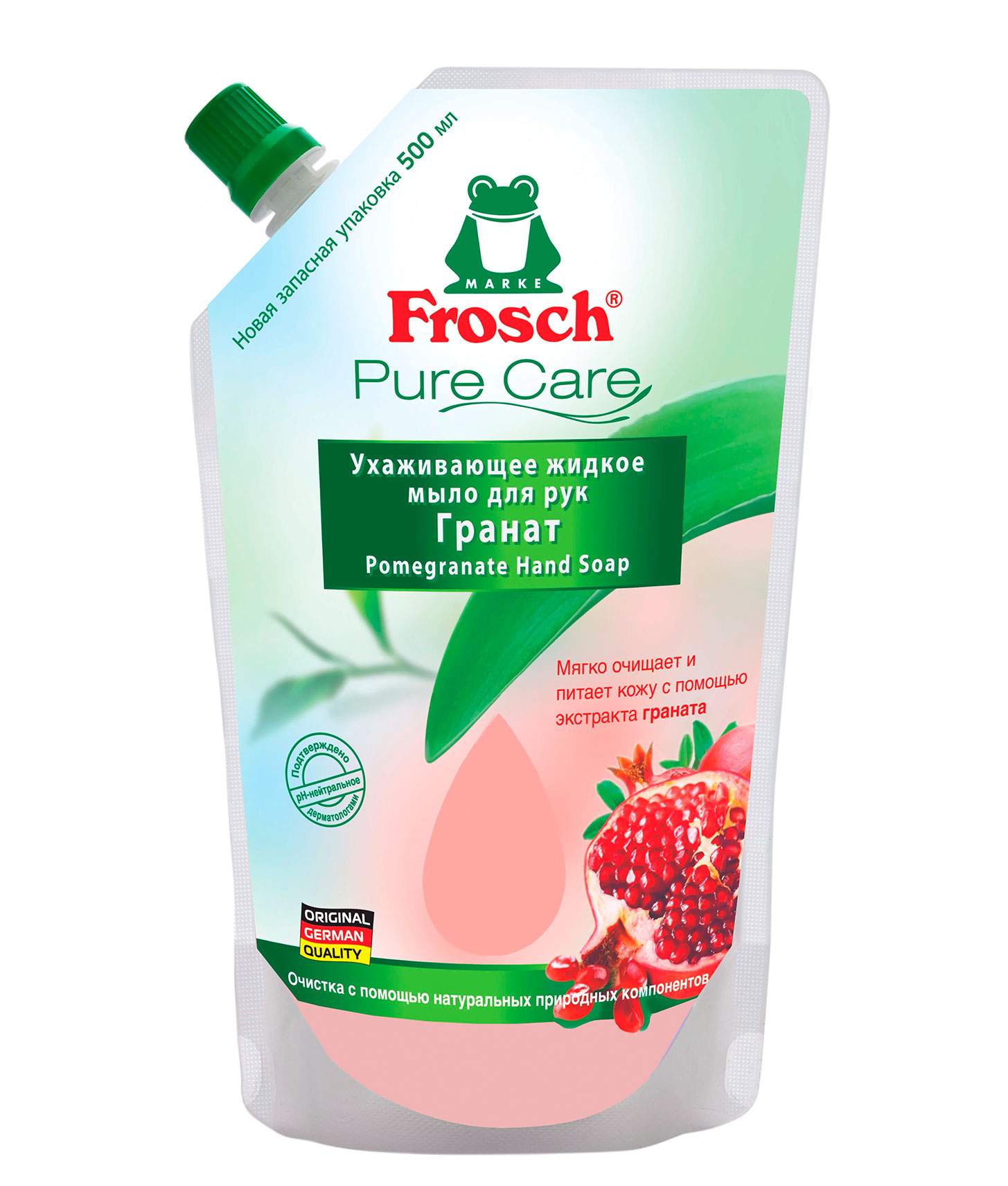 Жидкое мыло Frosch Гранат 500мл, Запасная упаковка
