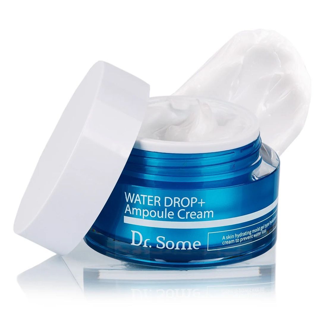 Гиалуроновый ампульный крем для увлажнения и питания кожи лица Dr. Some Water Drop+ Ampoule Cream, 50 мл