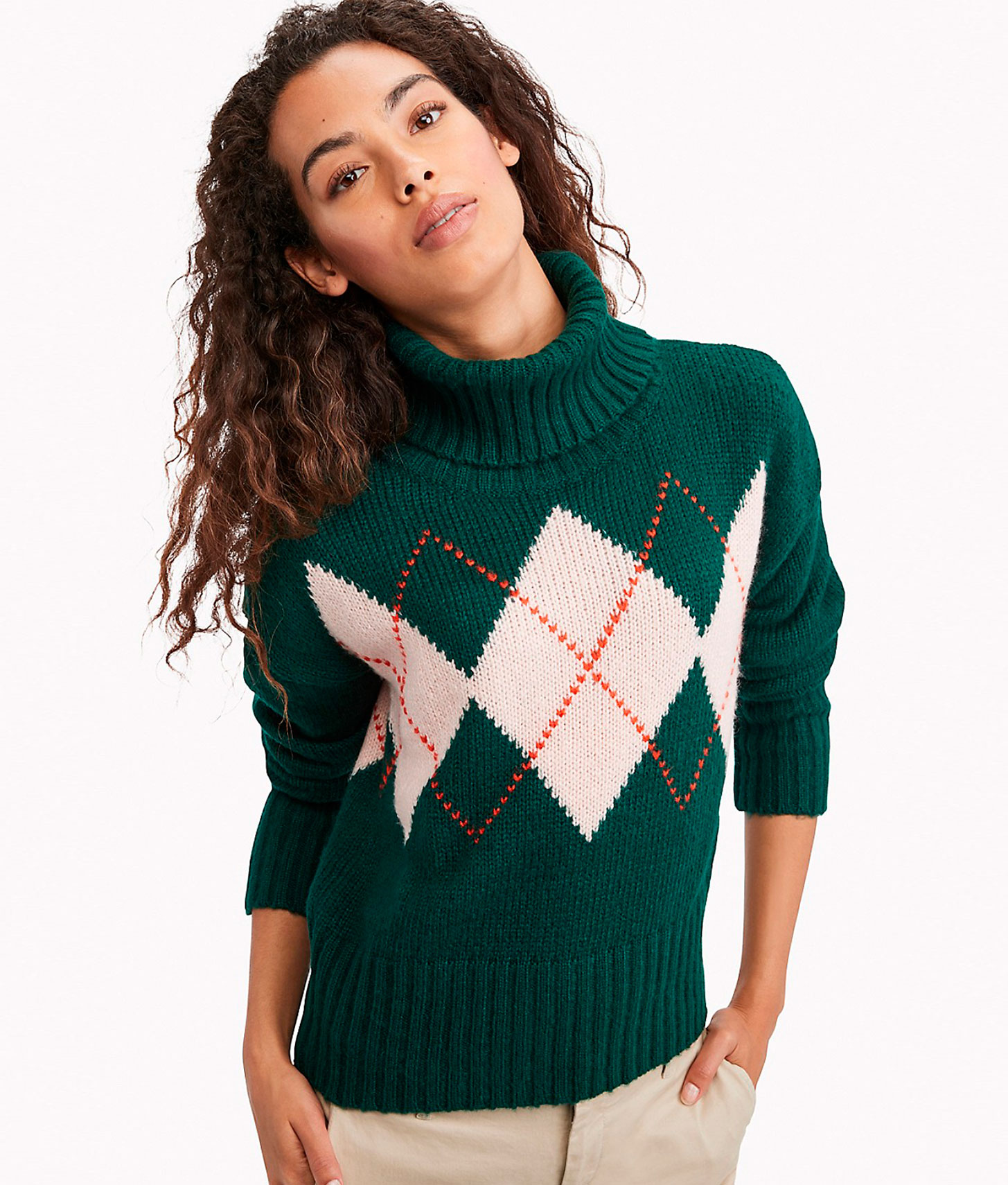 Essential Argyle Sweater Tommy Jeans