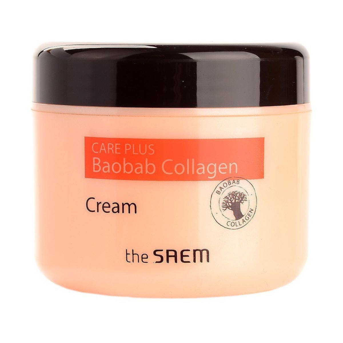 Увлажняющий коллагеновый крем для лица с экстрактом баобаба The Saem Care Plus Baobab Collagen Cream,100 ml