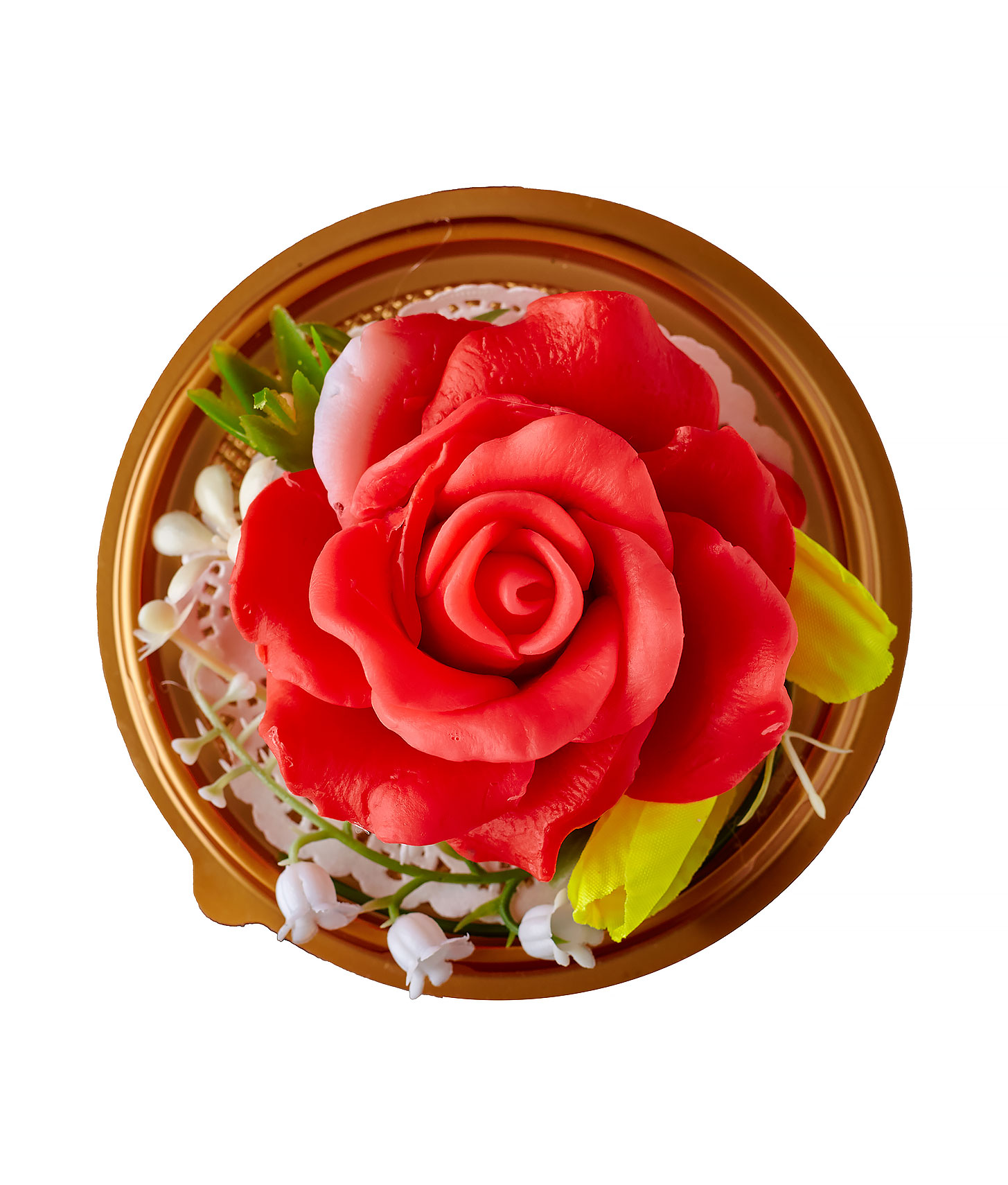 Мыльная роза клубничного цвета