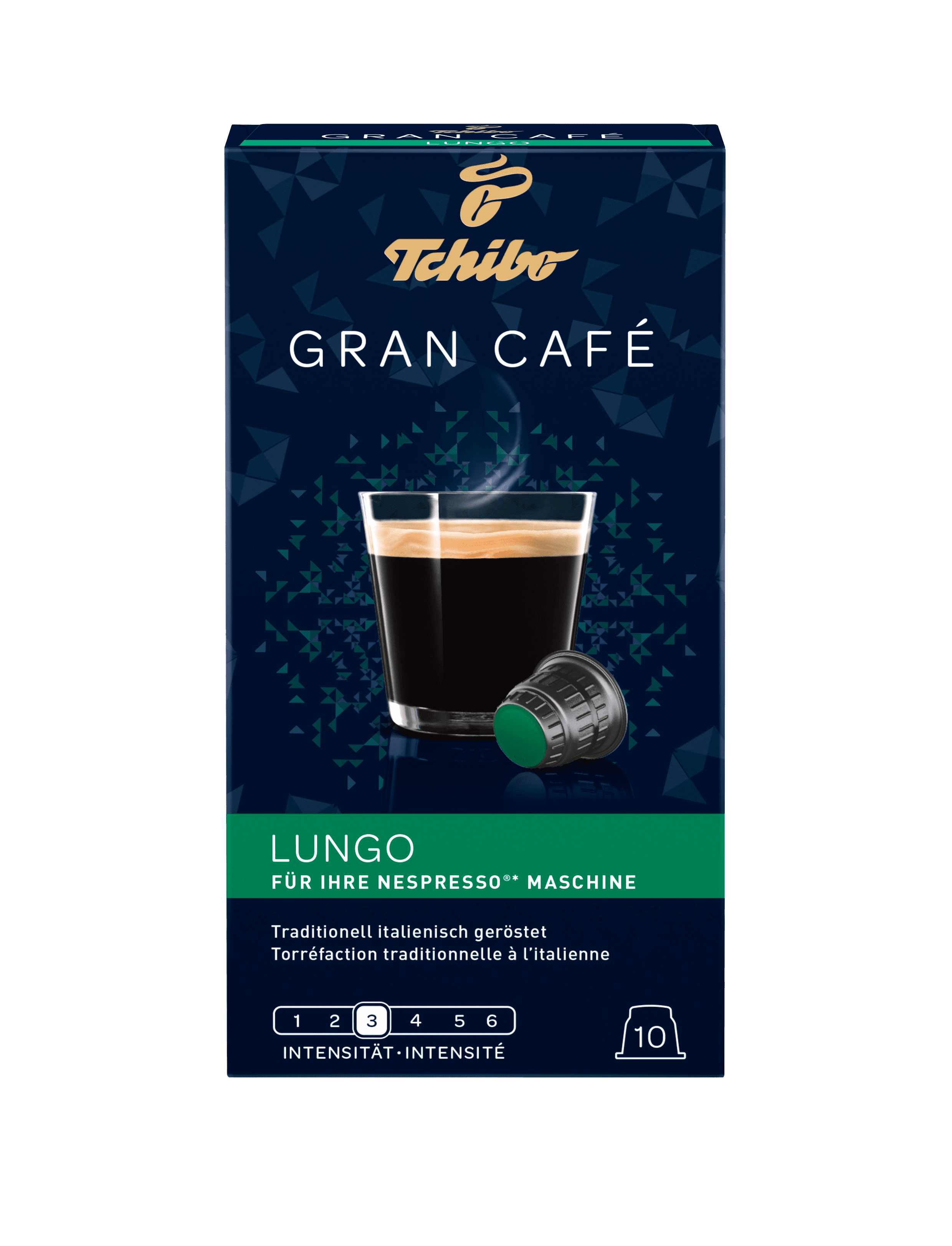 Кофе в капсулах Tchibo  Gran Café Lungo 10 Capsules (совместим с машинками Nespresso)