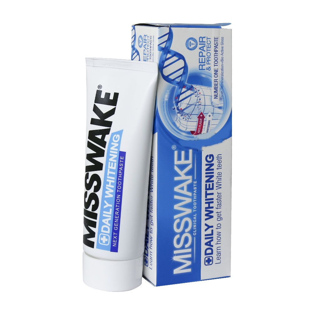 Отбеливающая зубная паста MISSWAKE DAILY WHITENING 100 мл