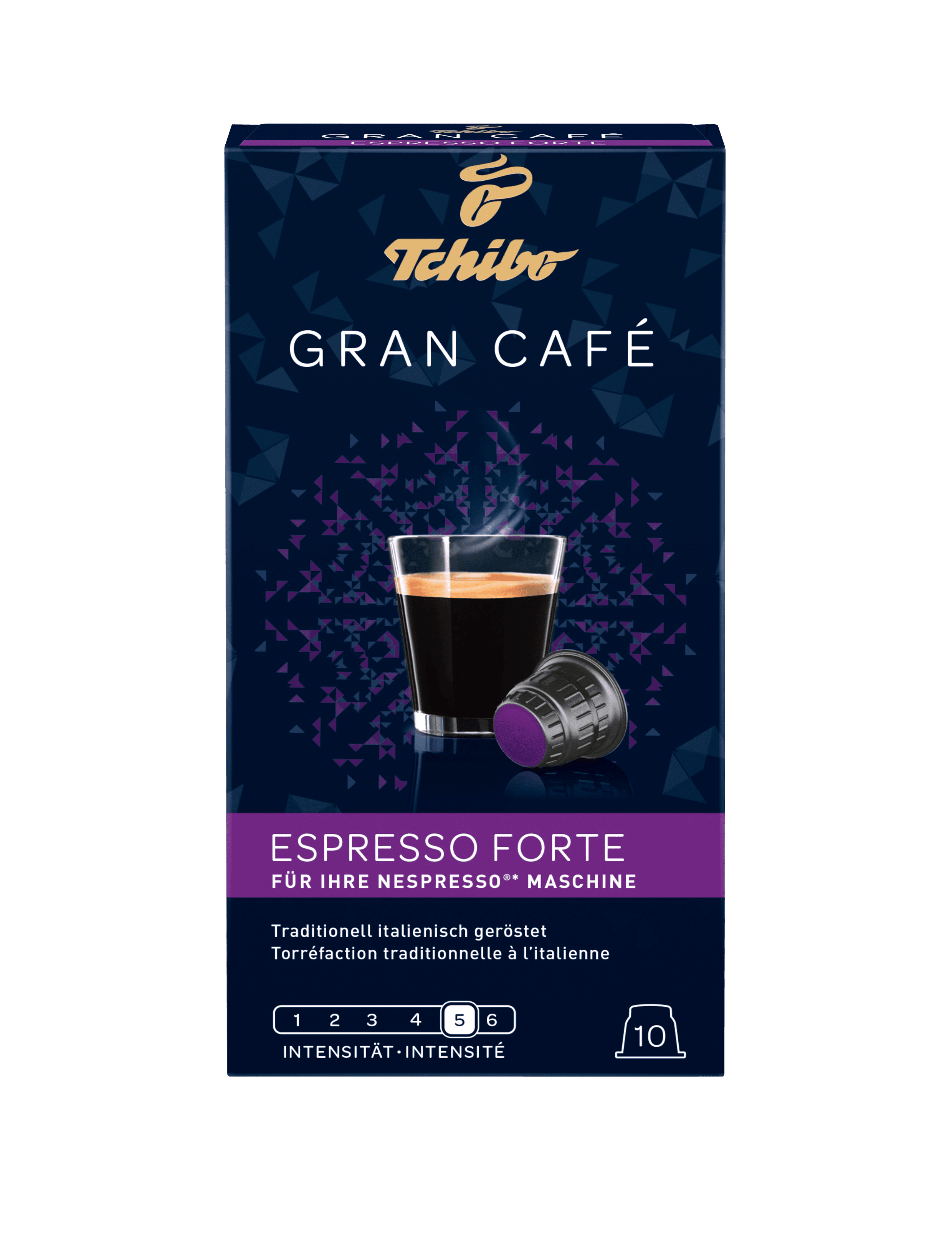 Кофе в капсулах Tchibo  Gran Café Esp. Forte 10 Capsules (совместим с машинками Nespresso)