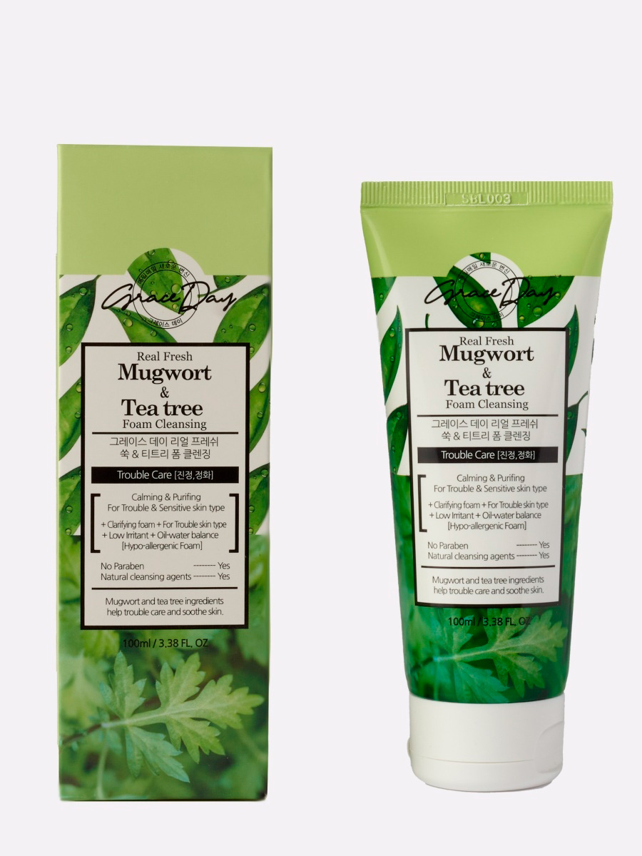 Пенка для умывания grace. Пенка для умывания с чайным деревом. Tea Tree пенка. Пенка с полынью. Cleansing Foam cica пенка для умывания c центеллой 100мл.