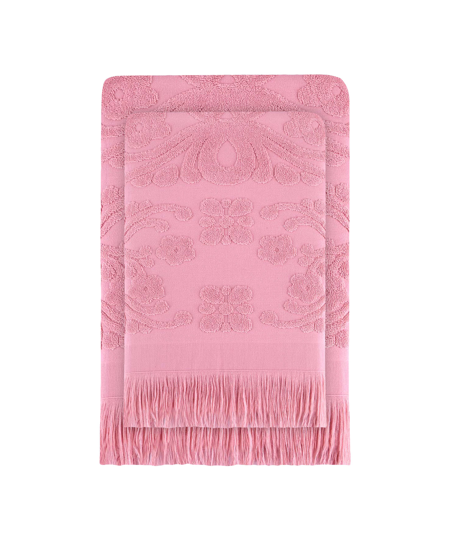 Комплект полотенец с бахрамой Isabel Soft Arya, 70х140+50х90 см
