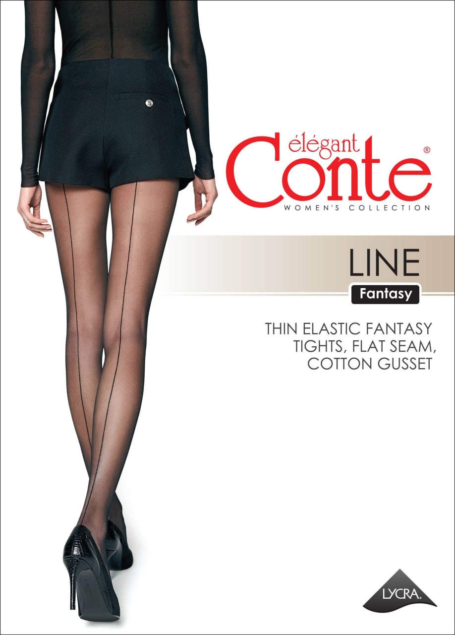 CONTE LINE Колготки Fantasy c имитацией шва