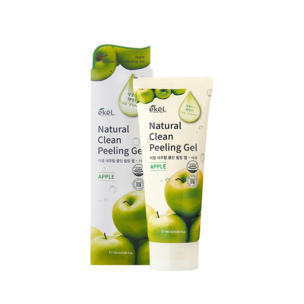 EKEL Natural Clean peeling gel Apple Пилинг-скатка с экстрактом зеленого яблока