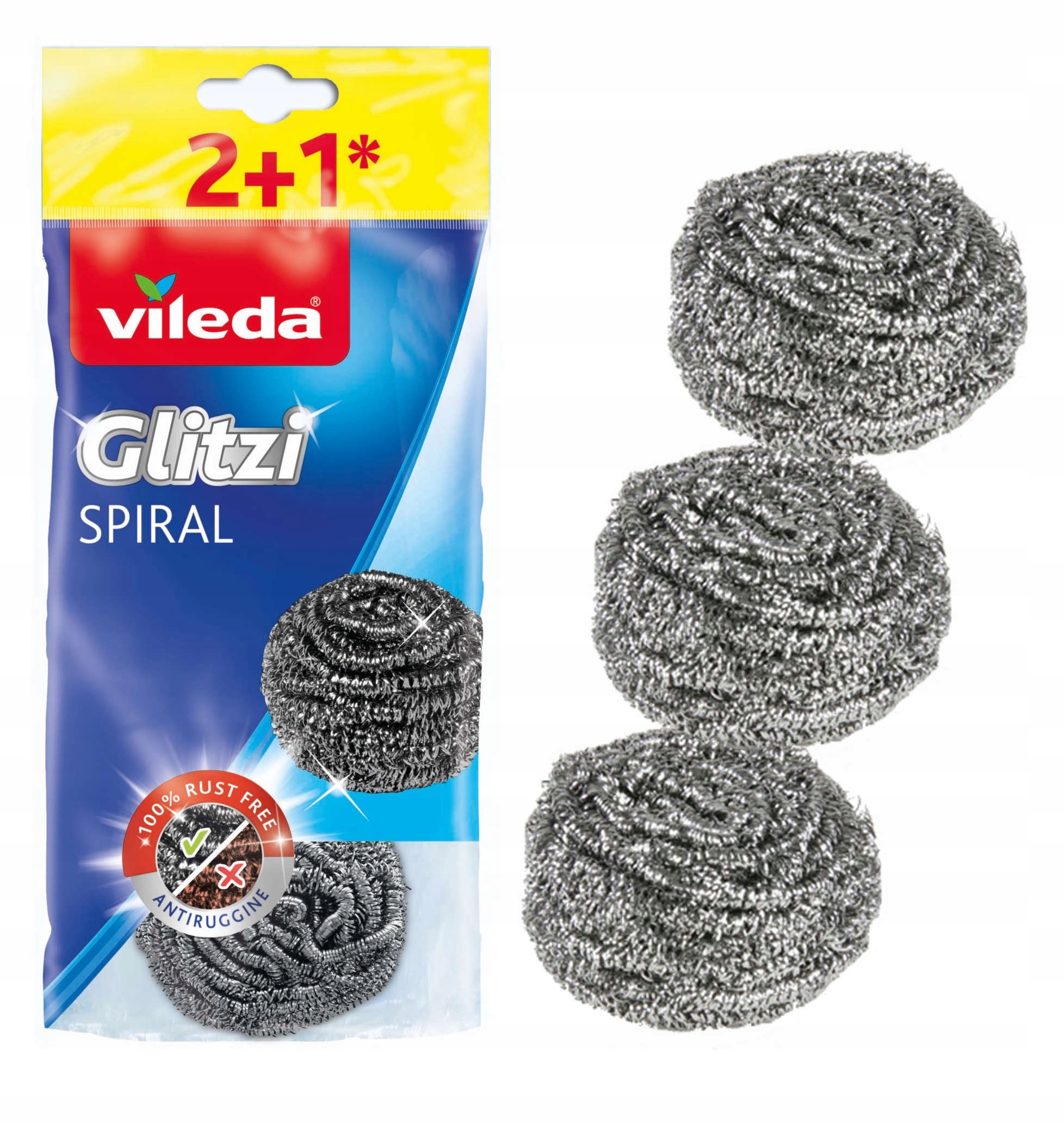 Комплект металлических спиральных губок Glitzi Spiral Vileda