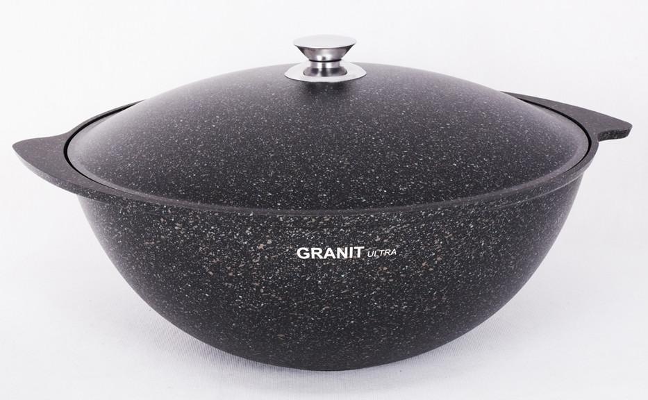 Казан для плова 6л с крышкой АП линия Granit Ultra (original)